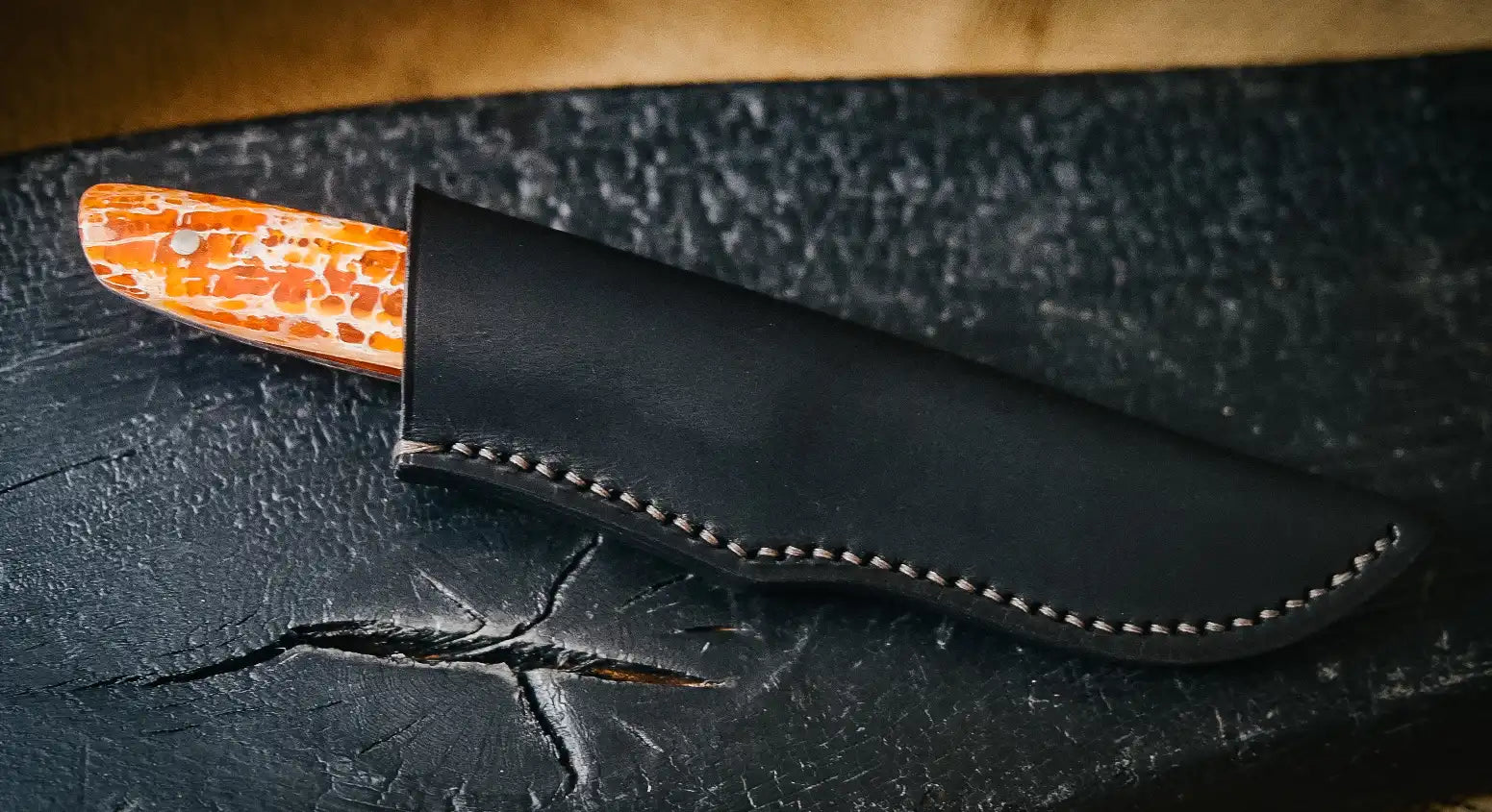 Arno Bernard Knives Wildebeest Kudu Orange