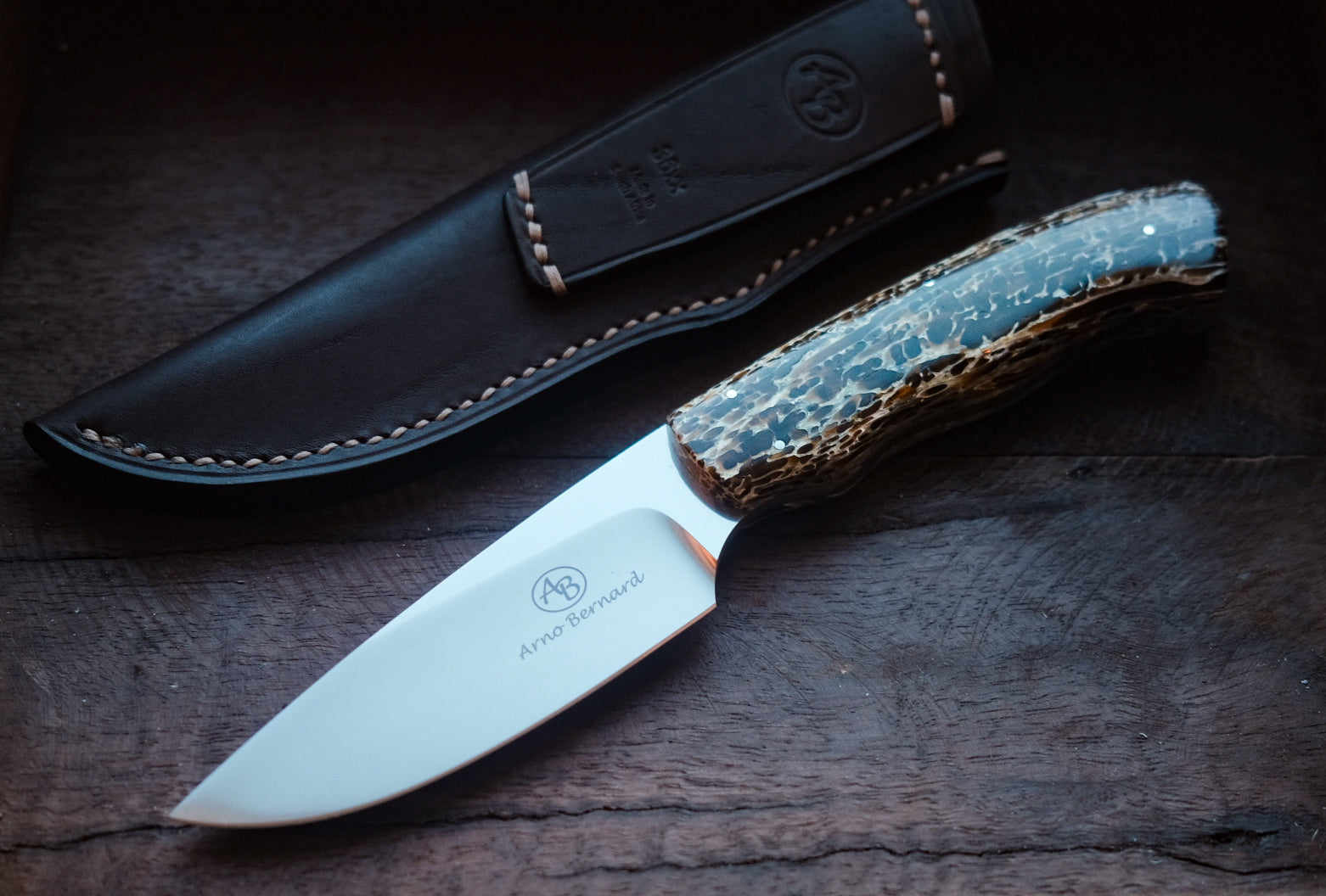 Arno Bernard Knives Zebra mit Kudu-Knochen (braun)