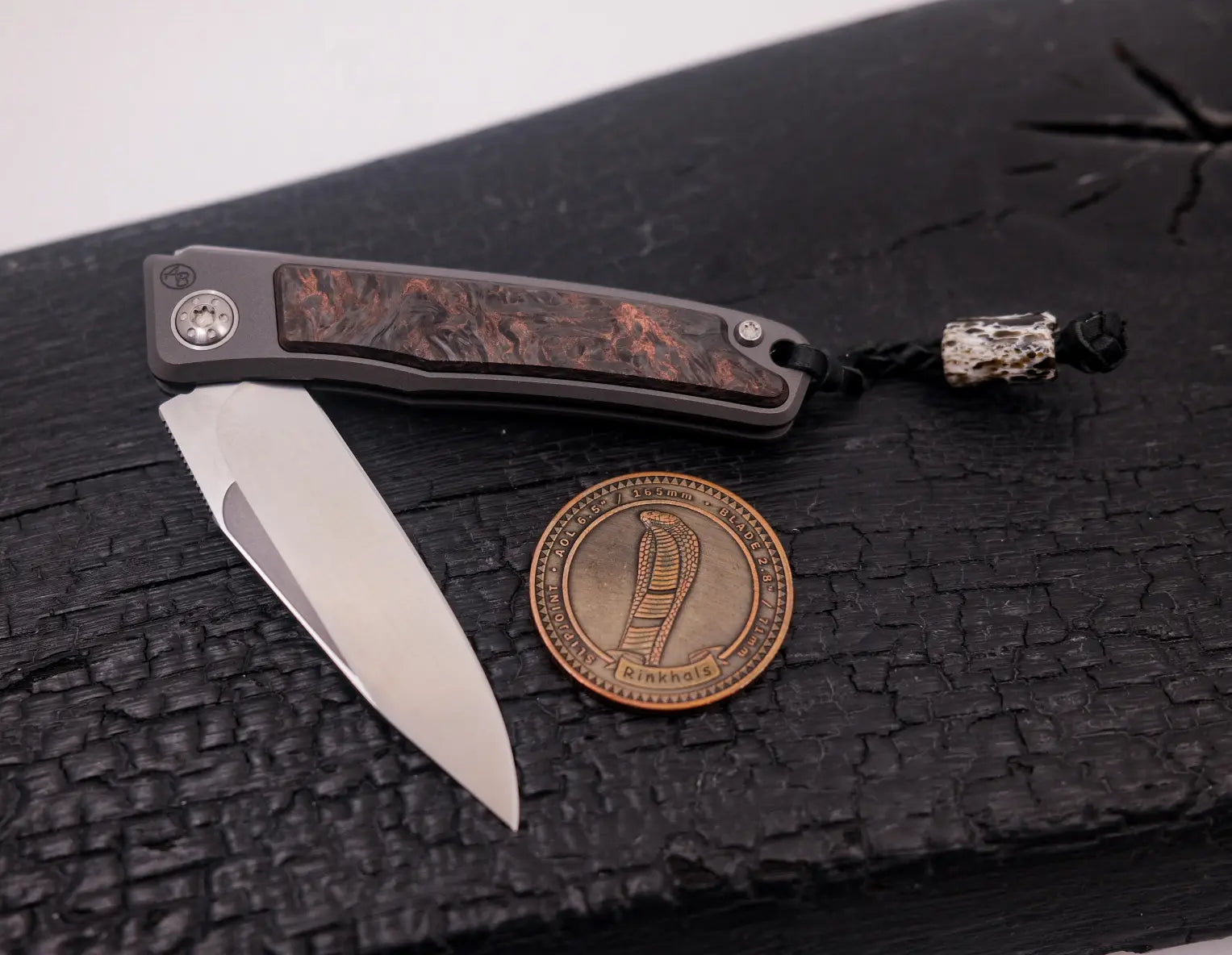 Arno Bernard Knives Rinkhals Carbon Copper