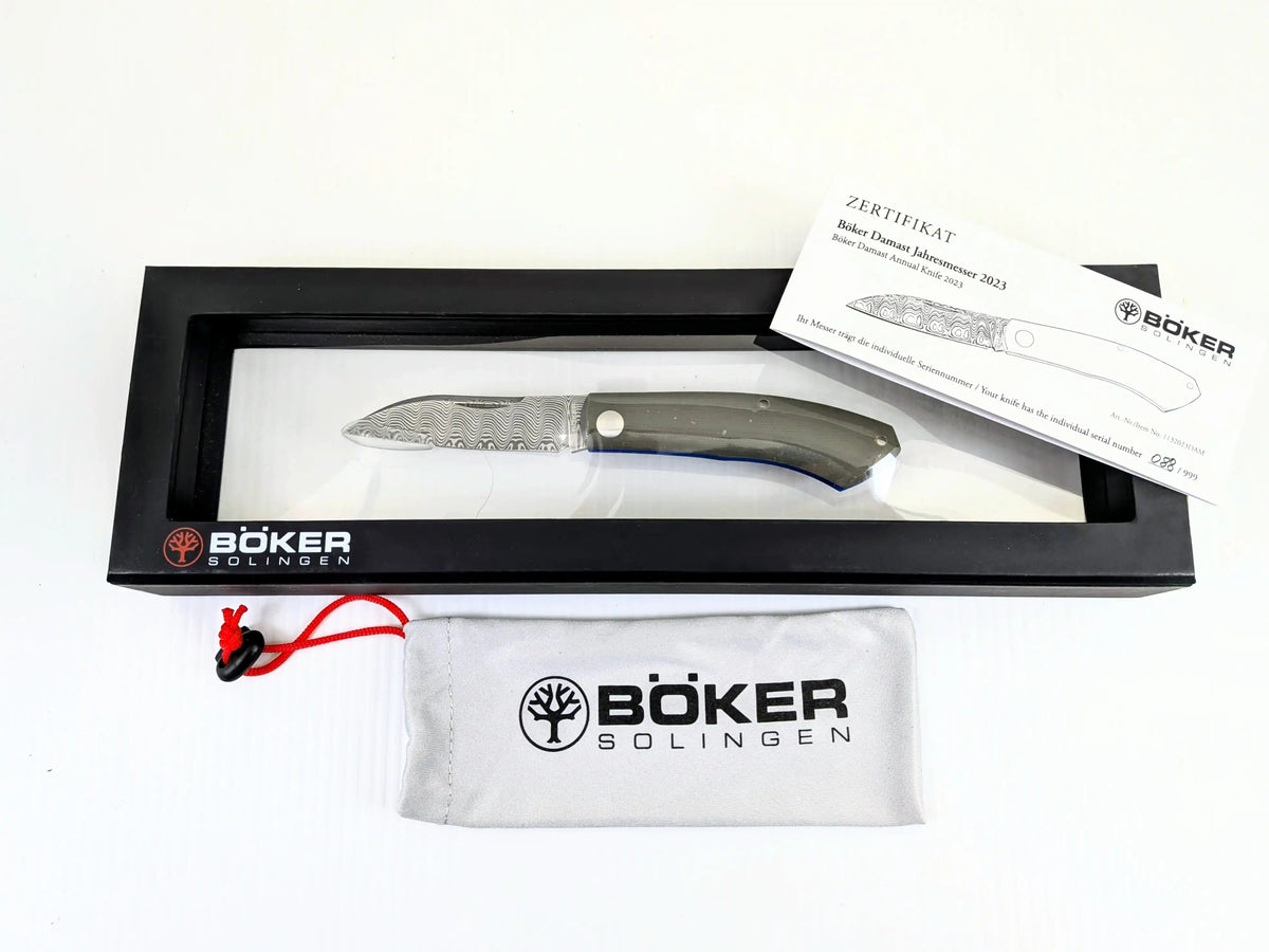Coltello dell'anno 2023 Böker Damasco