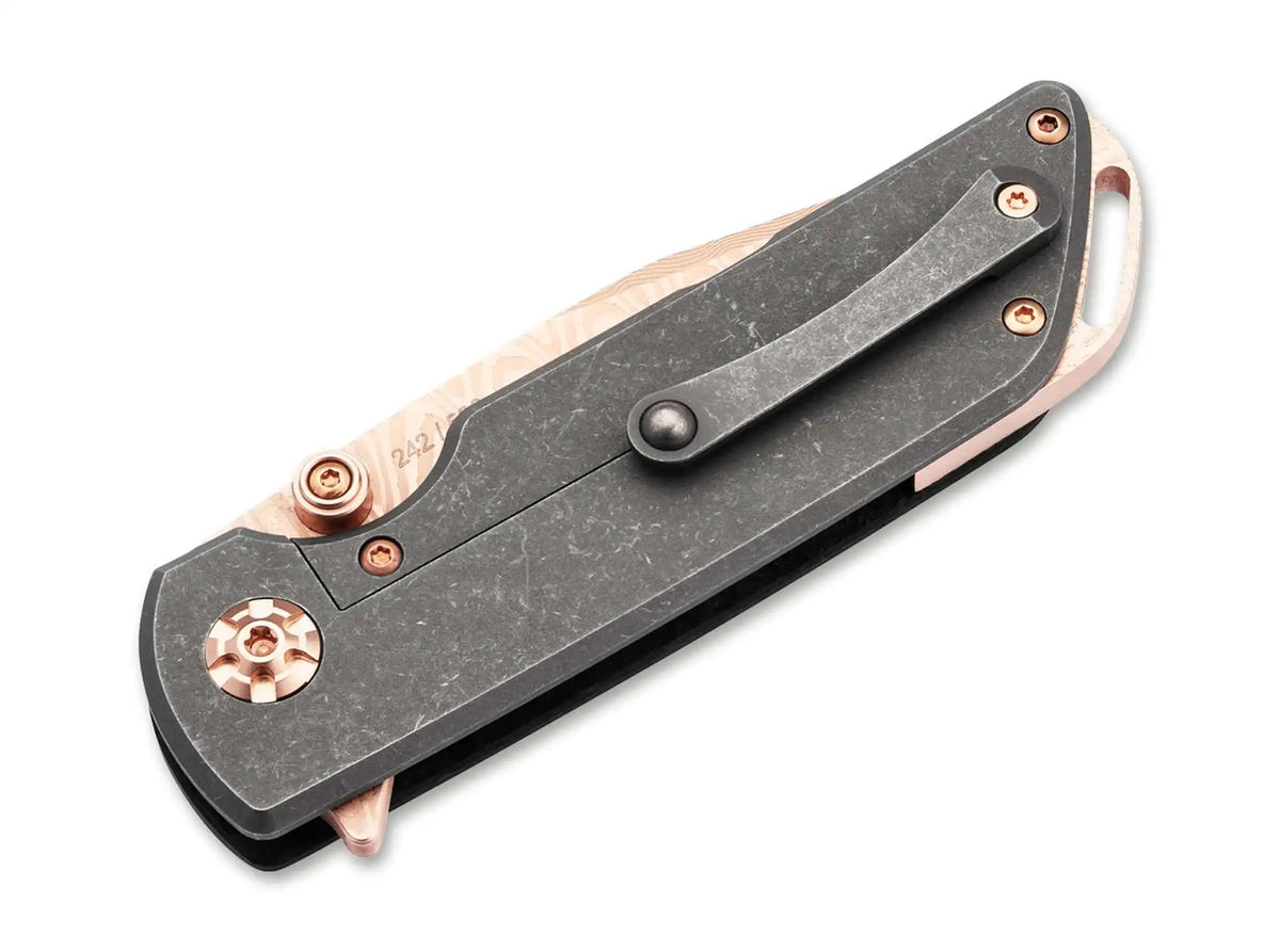 Böker M4 Sherman Damast Rose Gold