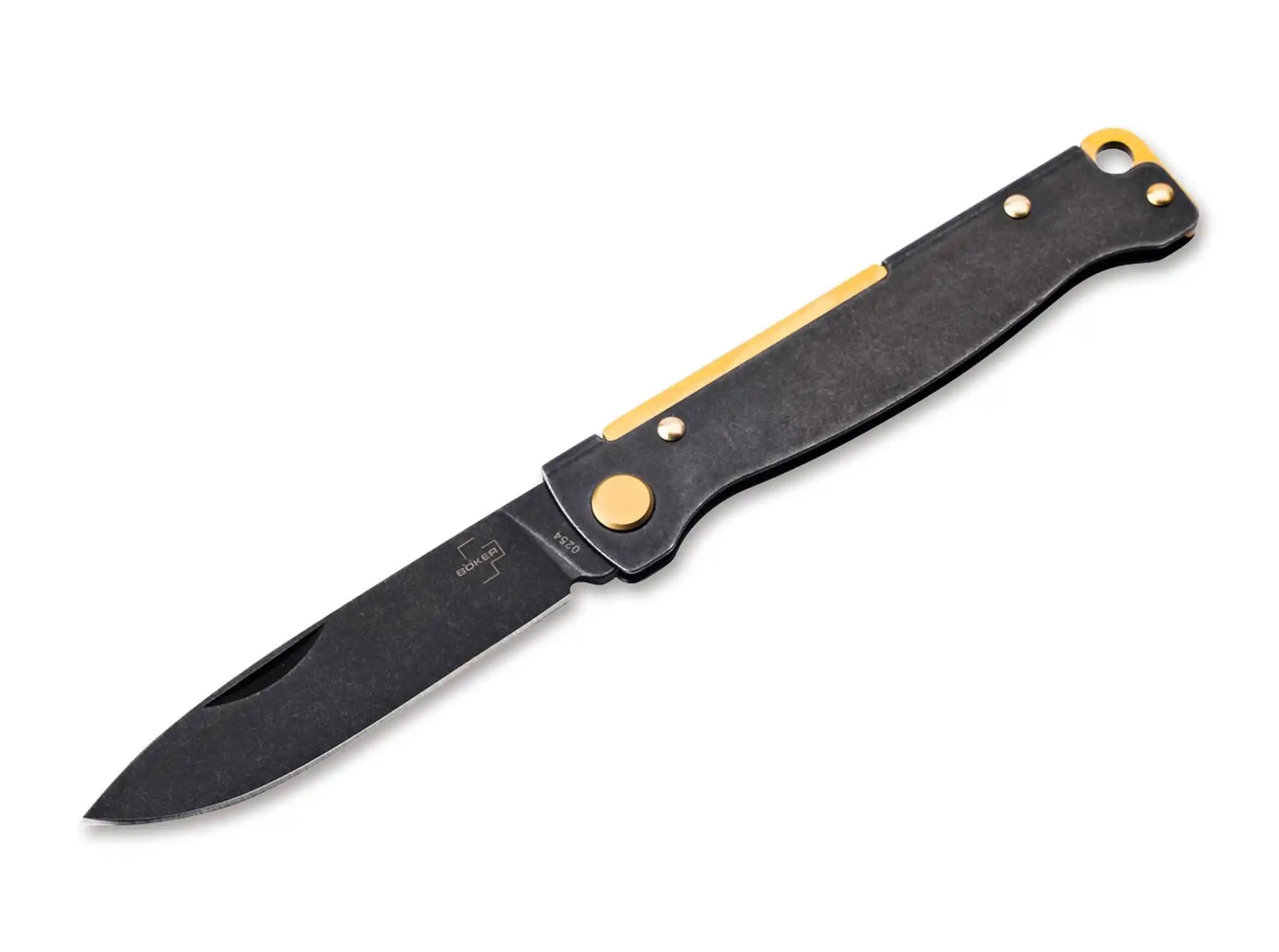 Böker Plus Atlas Laiton Stonewash Noir