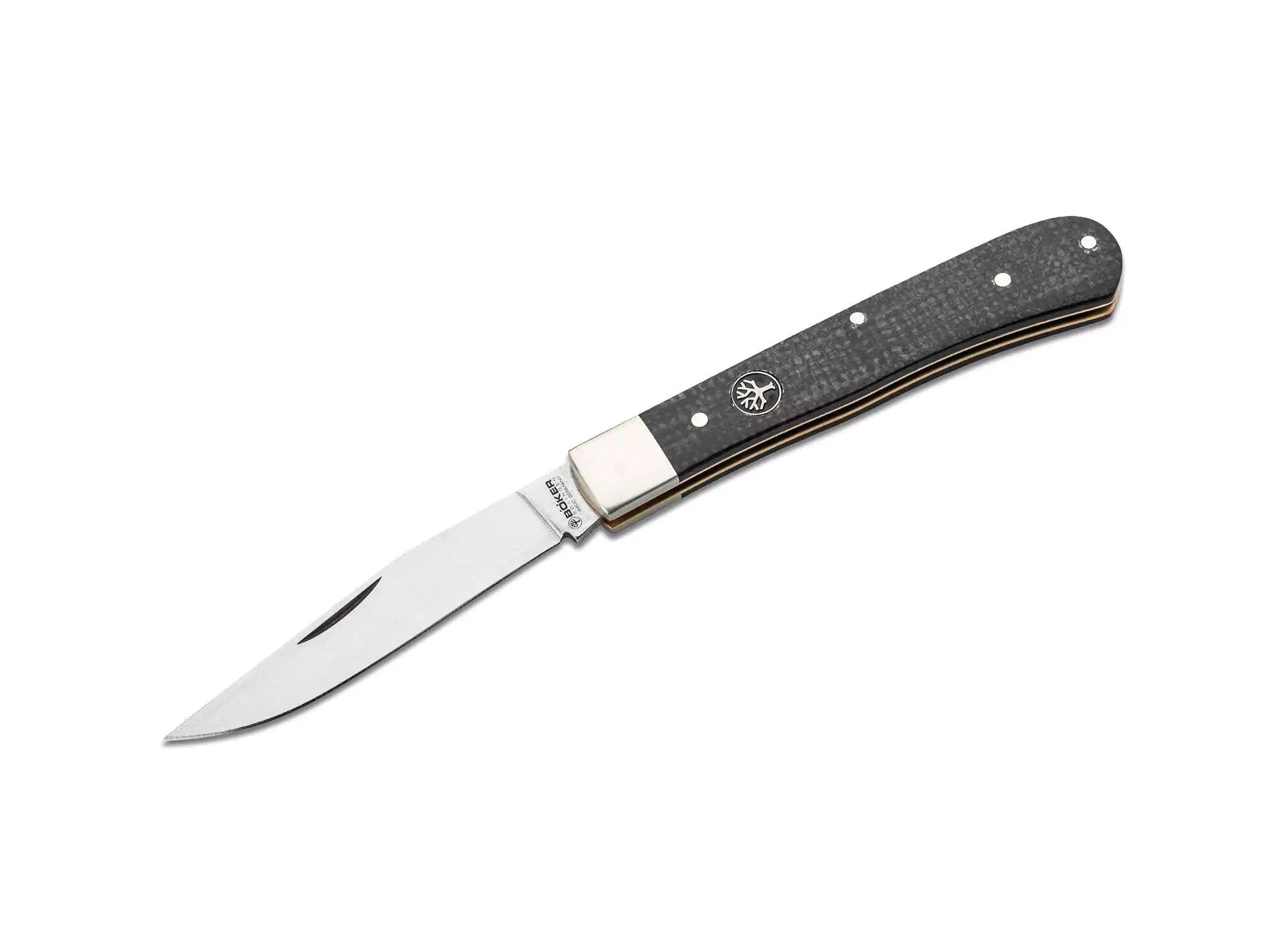Böker Trapper Uno Jute Micarta Schwarz