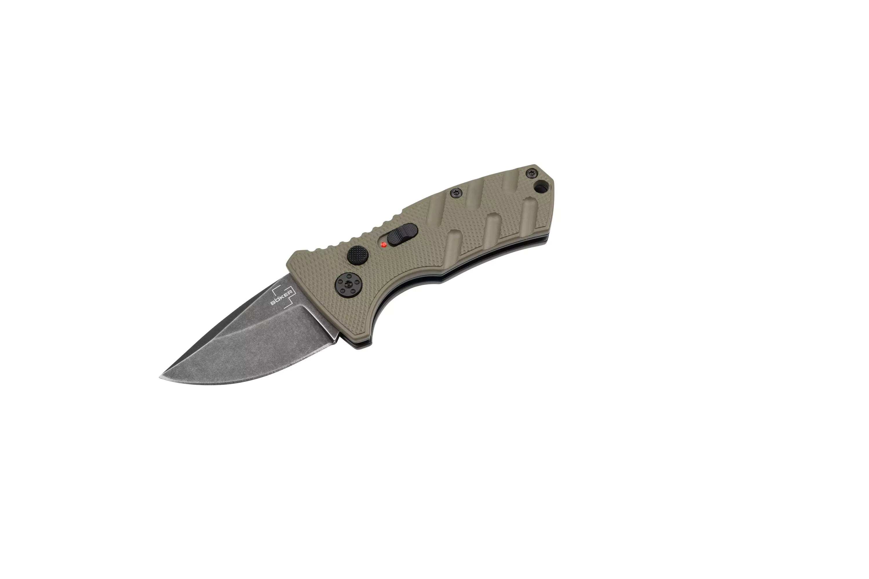 Böker Plus BHQ Stubby Strike Droppoint OD Green