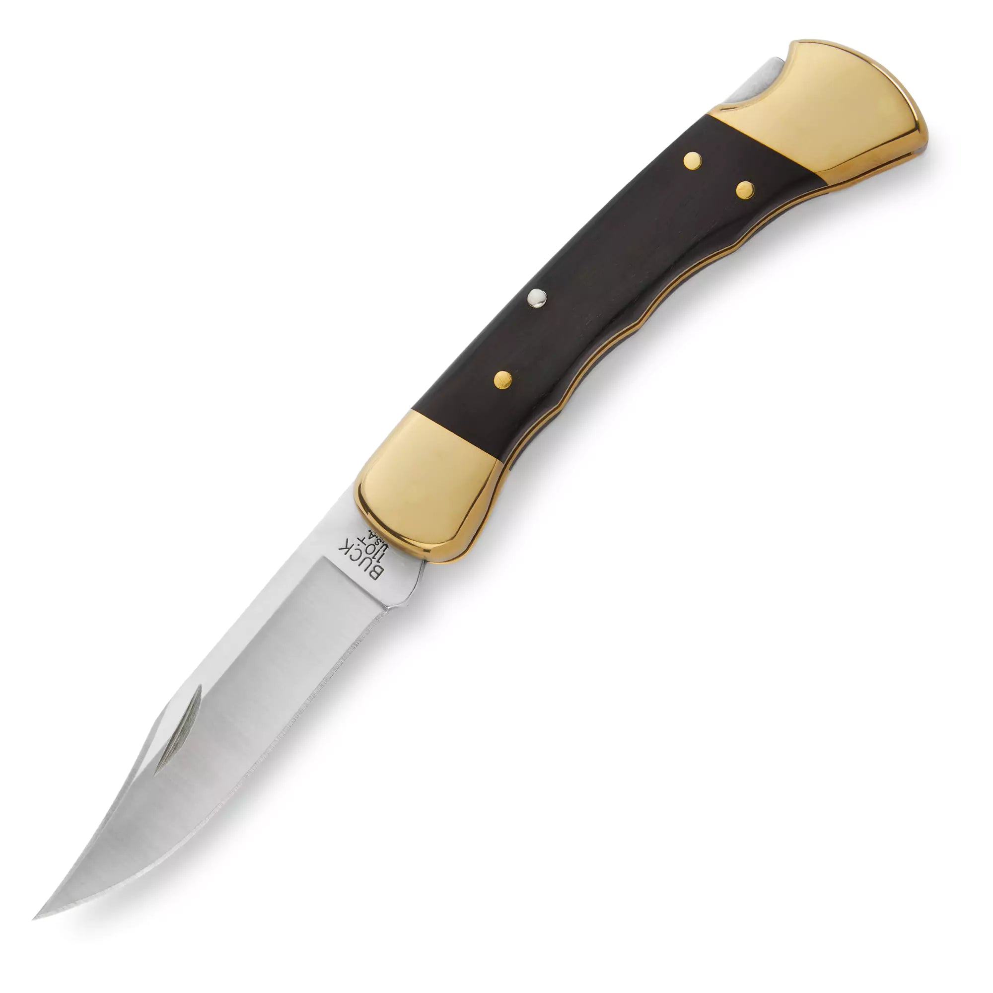 Buck 110 Folding Hunter Finger Grooved