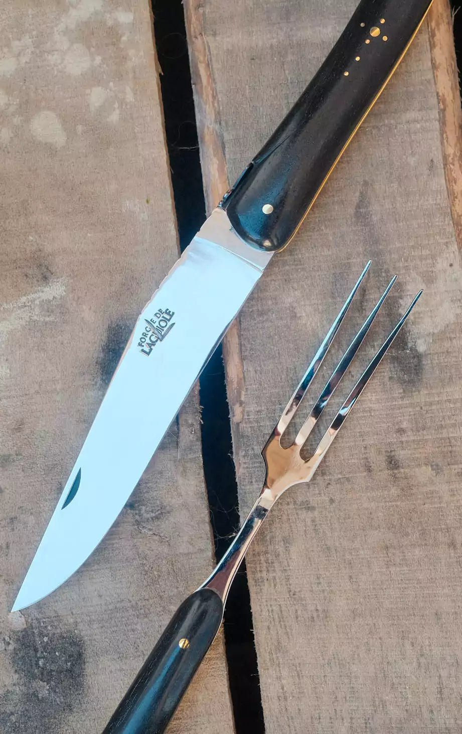 Forge De Laguiole Kuhhorn Grillbesteck