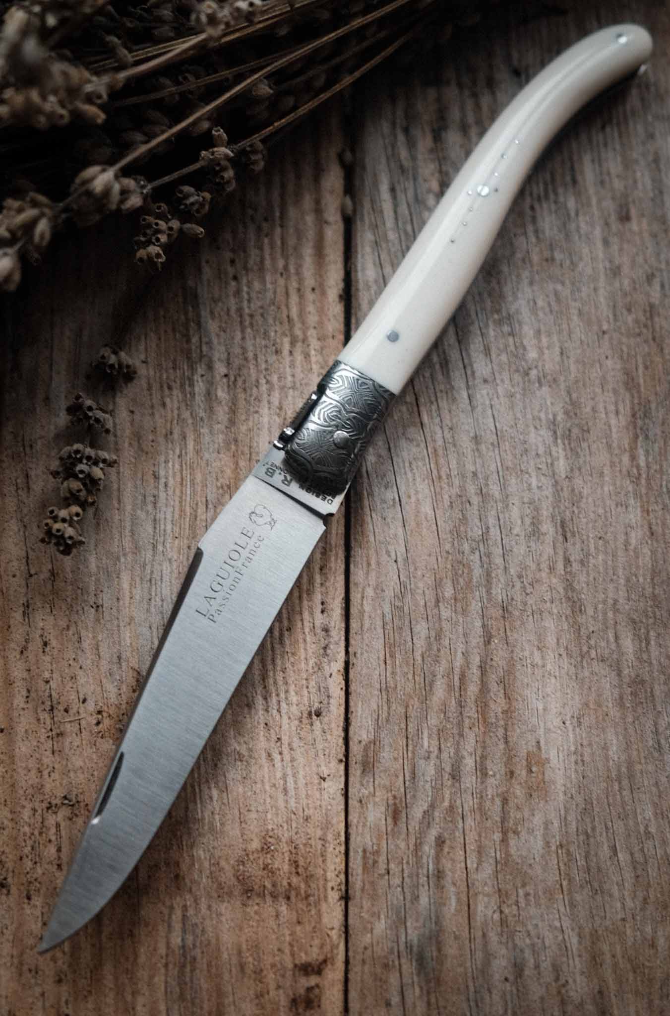 Grand-Laguiole PassionFrance Custom Knochen mit Mosaikdamast N°1, RWL34