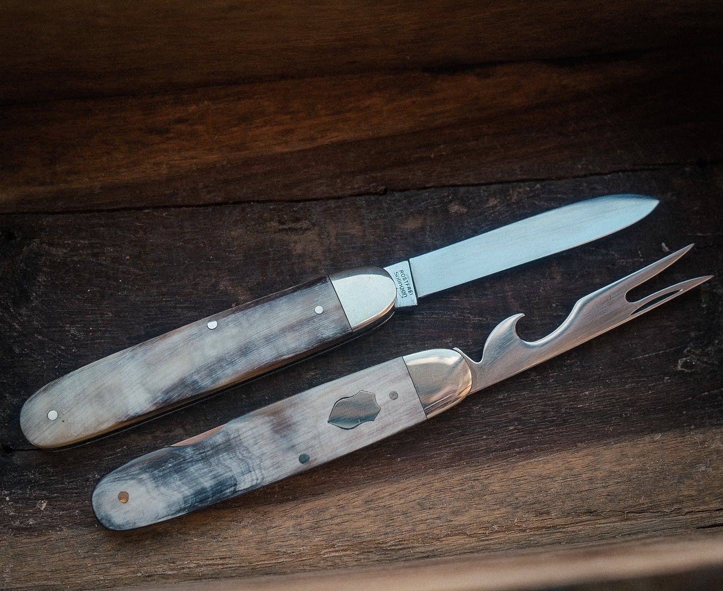 Hartkopf Picnic Knife, Cutlery Knife - Stag Antler