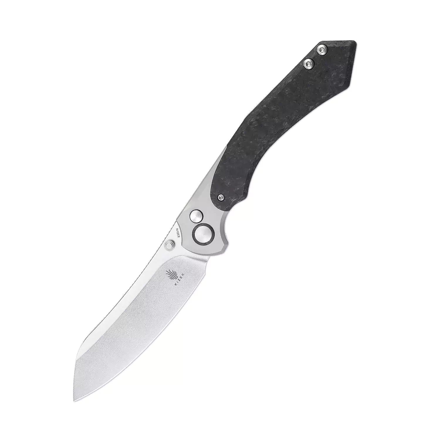 Kizer Clairvoyant S35VN Titanium CF