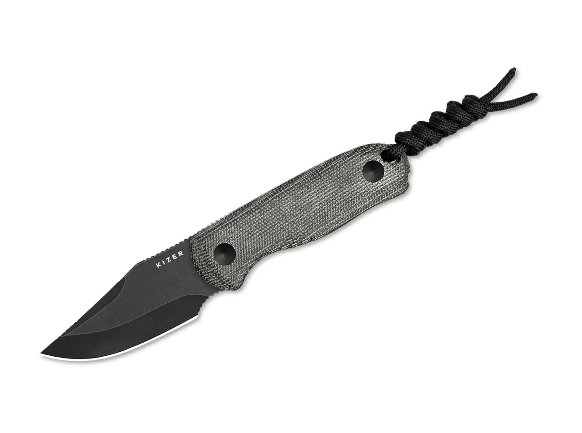 Kizer Drop Bear Fixed AEB-L Grey Micarta