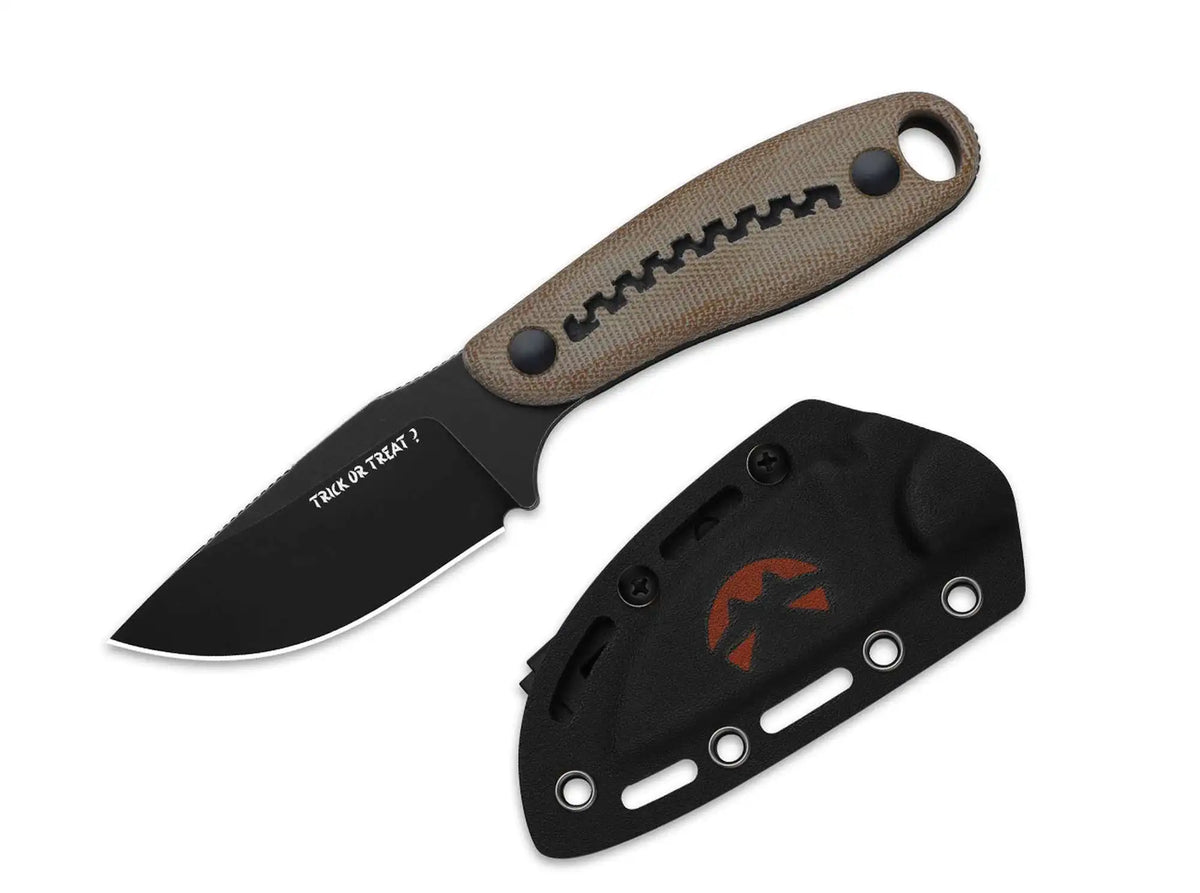 Kizer Hare Nitro-V Brown Micarta & G10 Halloween