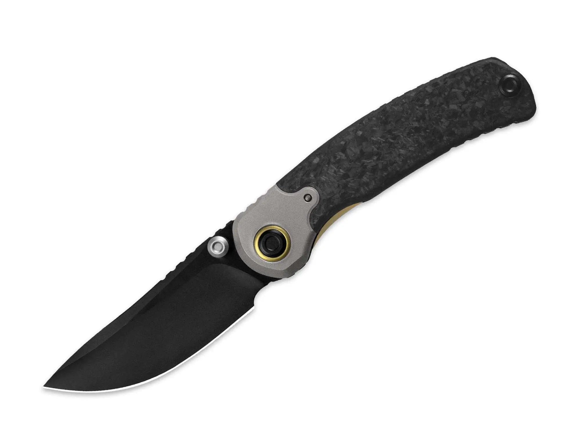 Kizer Pioneer 20CV Drop Point Ti CF DLC