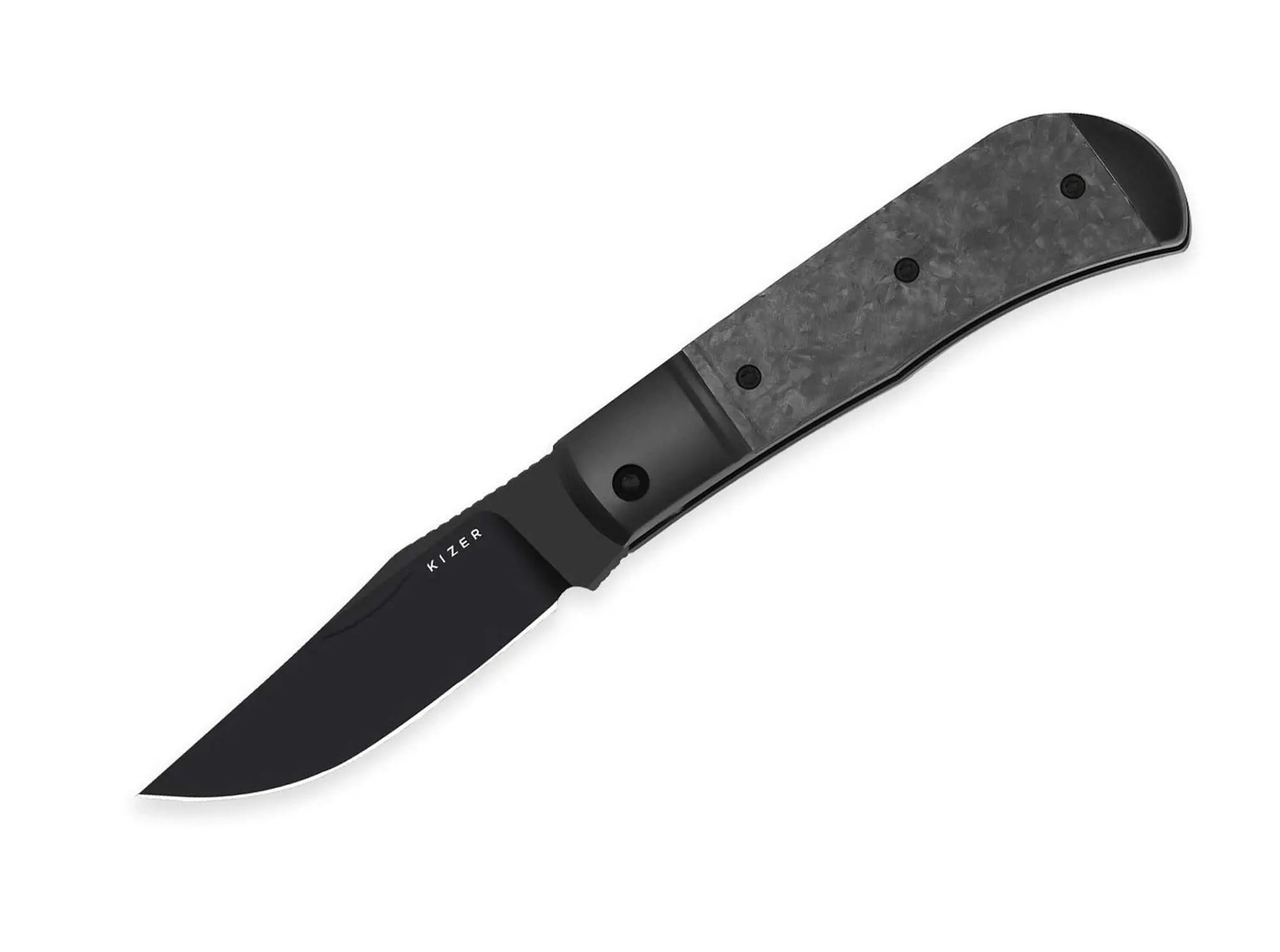 Kizer Trestle S45VN Black Ti CF DLC