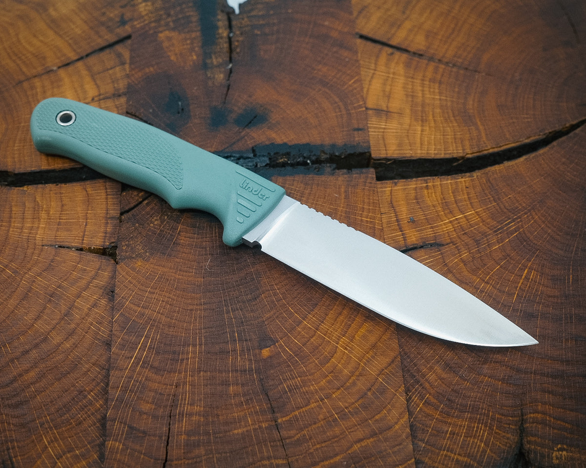 Linder Wanger Super Edge 6 Drugar ATS 34 Grün Kydexscheide mit Clip