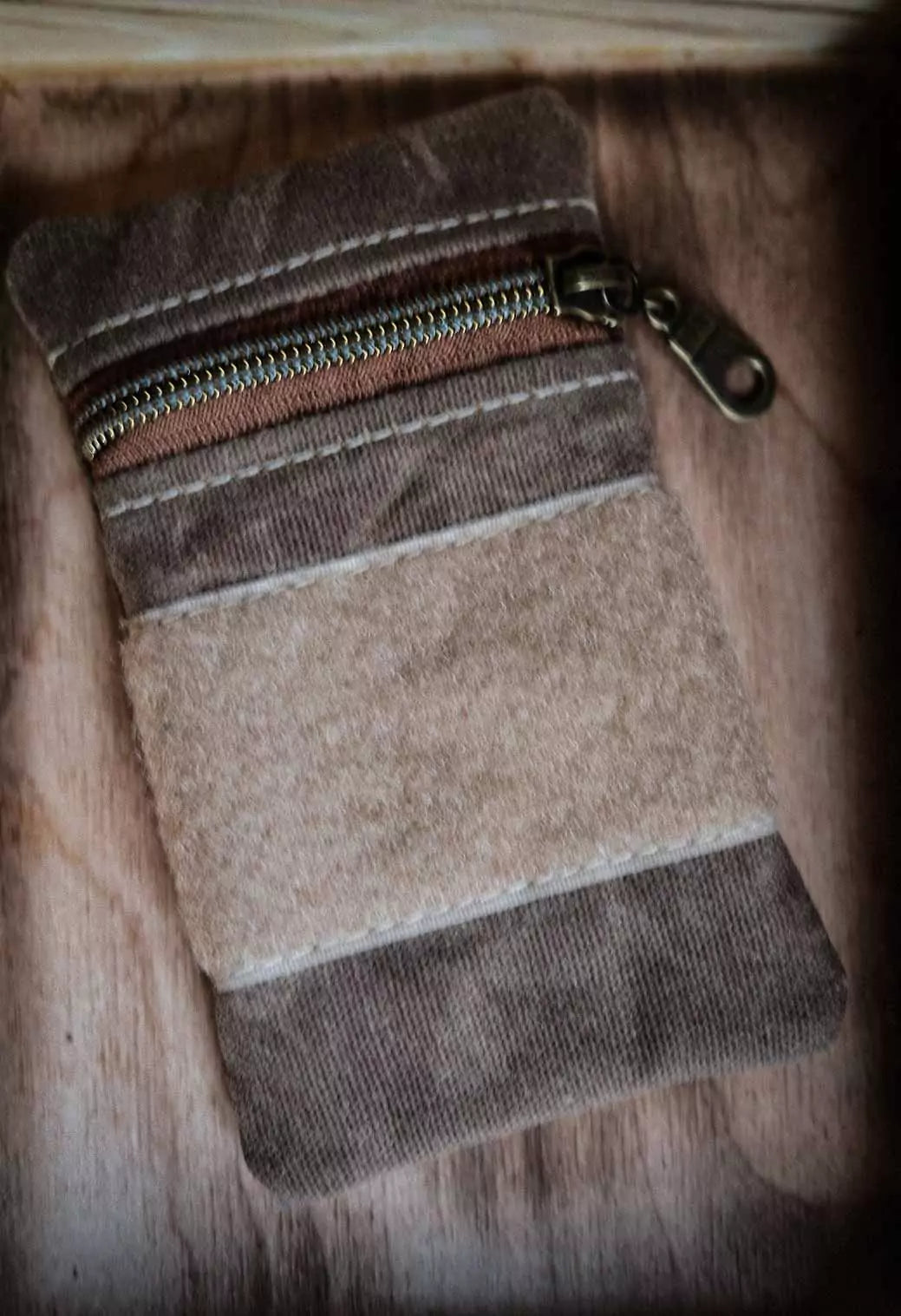 Longhunter Supply Waxed Canvas Pouch No. 15 Brush Brown (Klettfläche optional)