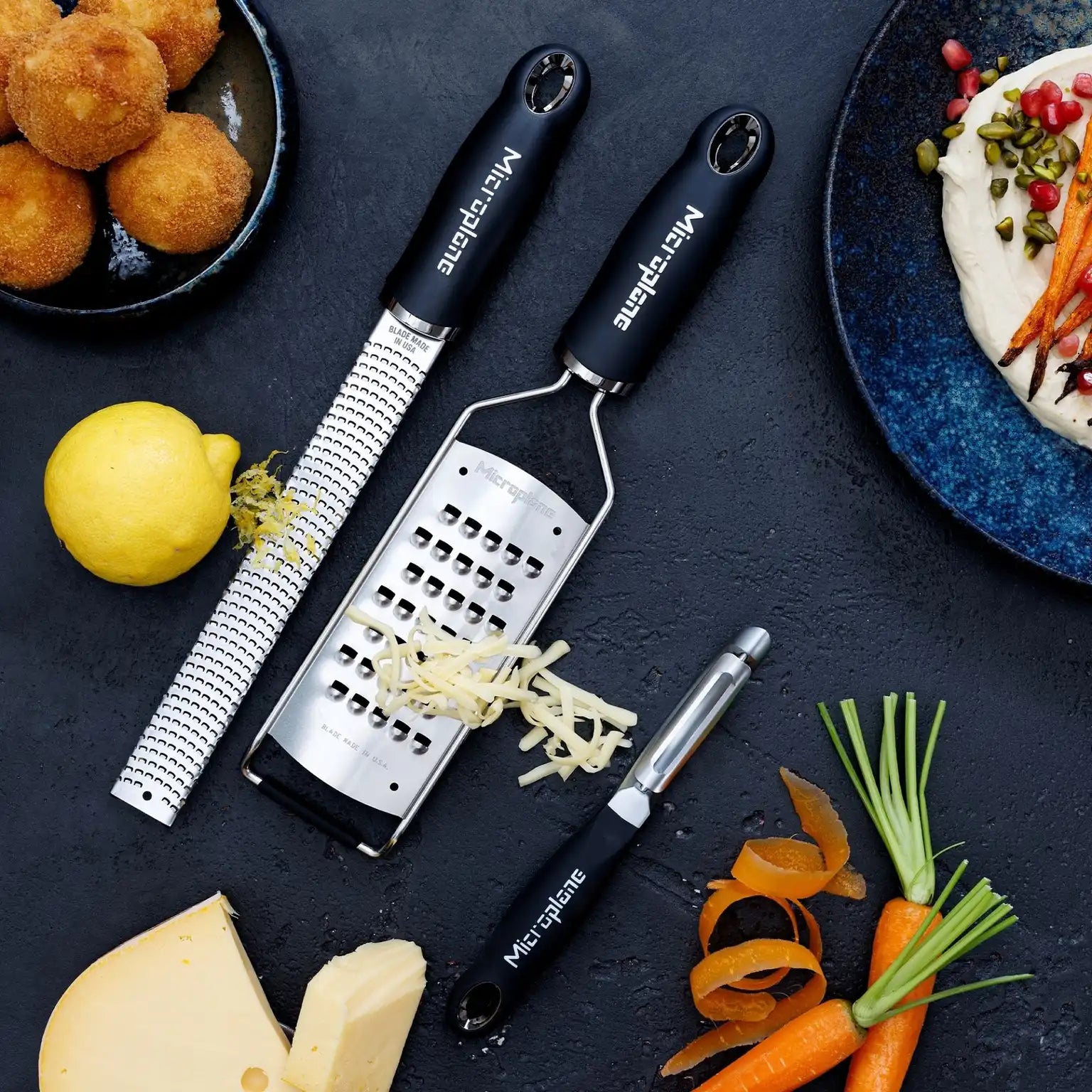 Microplane Gourmet Reiben-Set mit Schäler