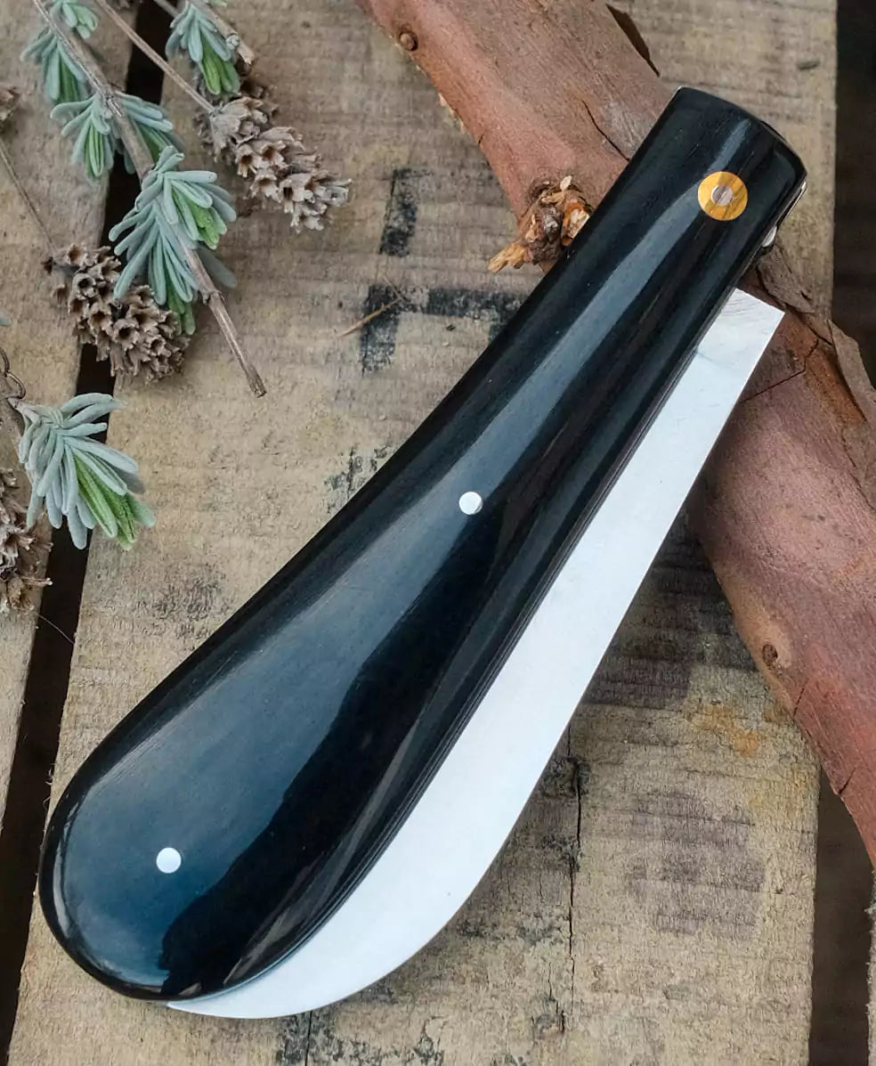 PassionFrance London Büffelhorn dunkel, 14C28, glattes Ressort
