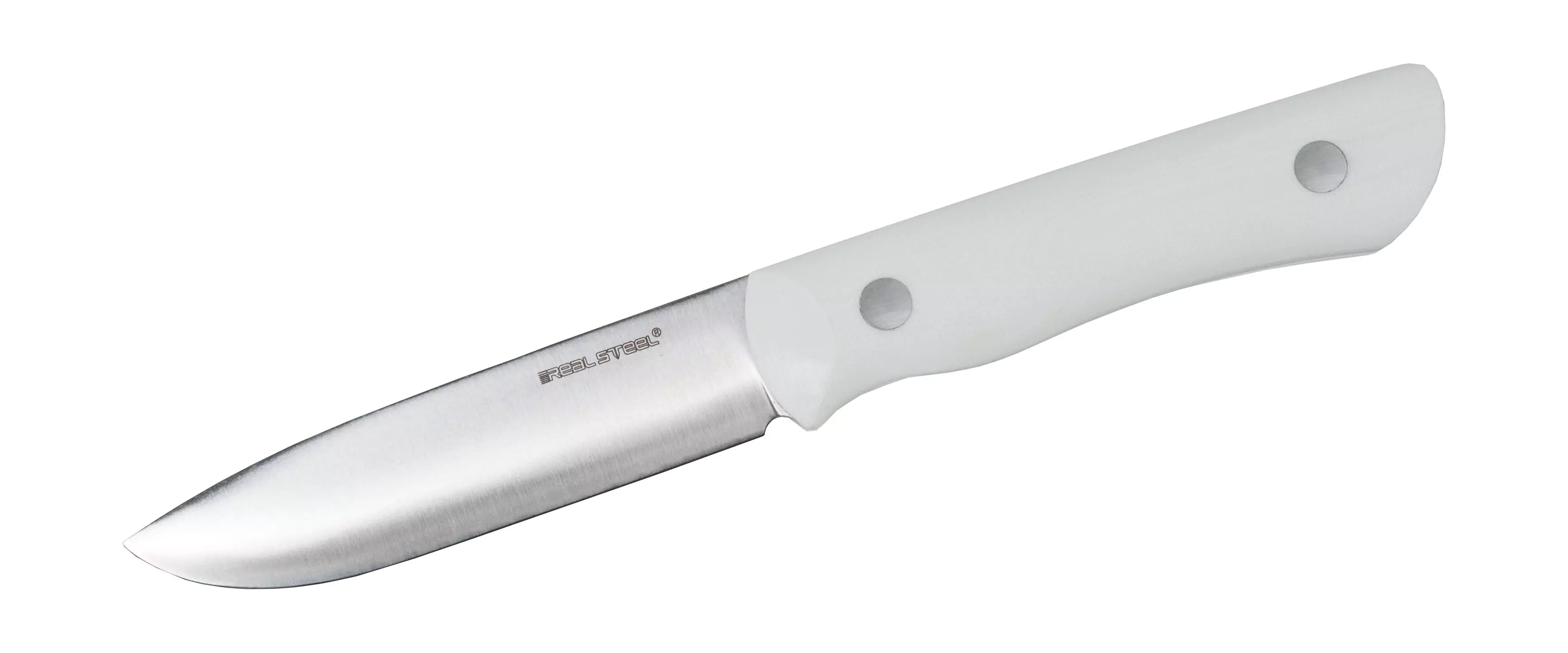 Real Steel Bushcraft III Convex White G10