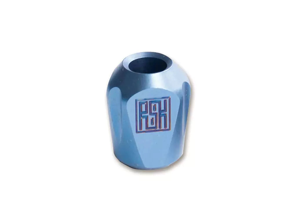 Real Steel Titanium Bead Pyramid Blue