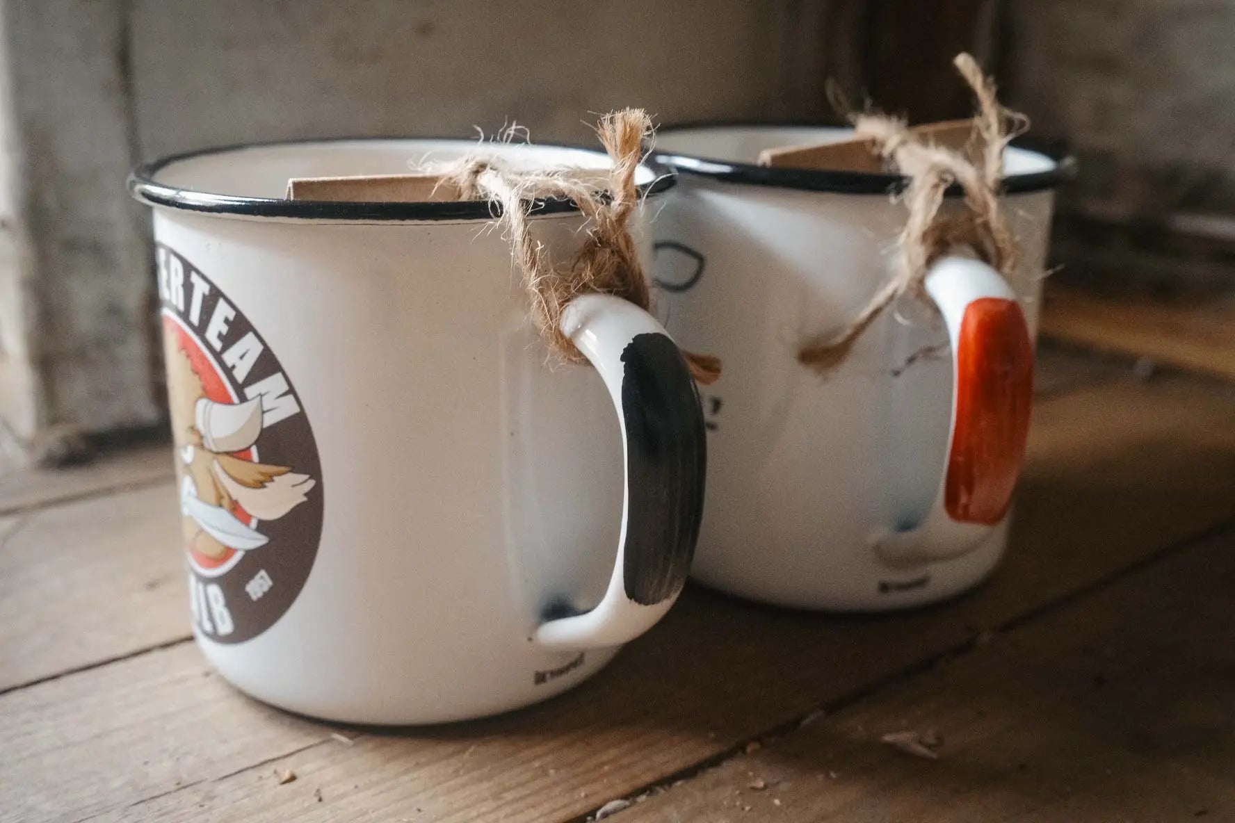 Retropot Classic Enamel Mug Mad Cow