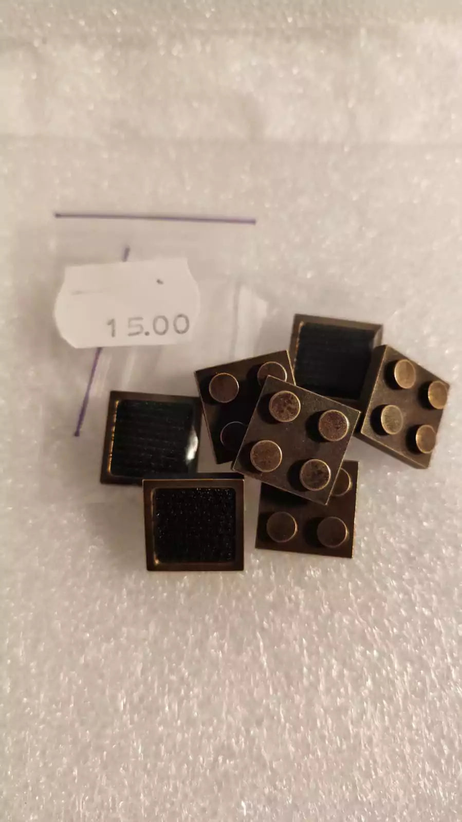 Roman Pats Messing Stein 2x2 mit Klettfläche