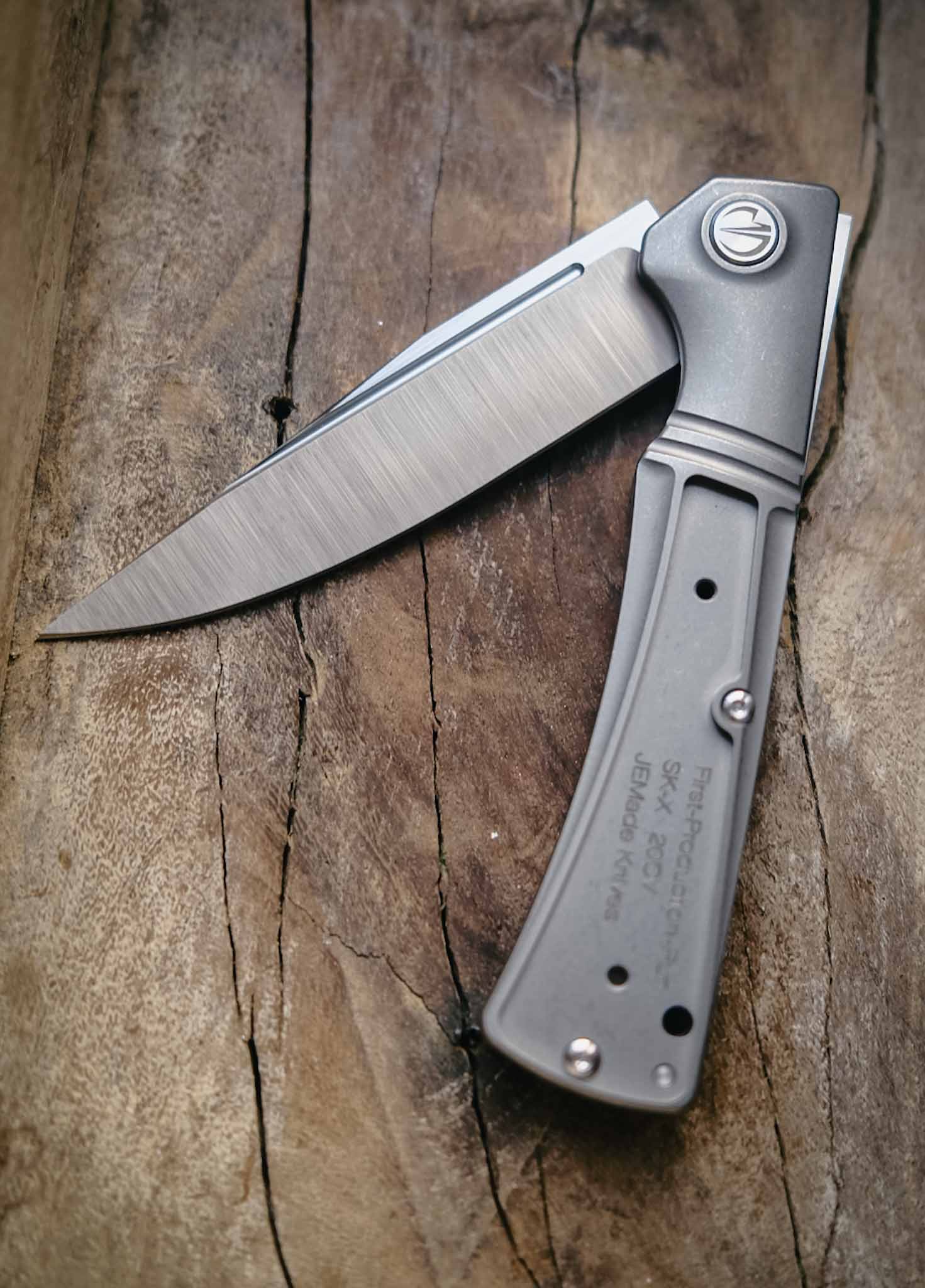 SK-X Slipjoint, CPM20CV, satin finish Inlay Version (ohne Inlay!), Hohlschliff