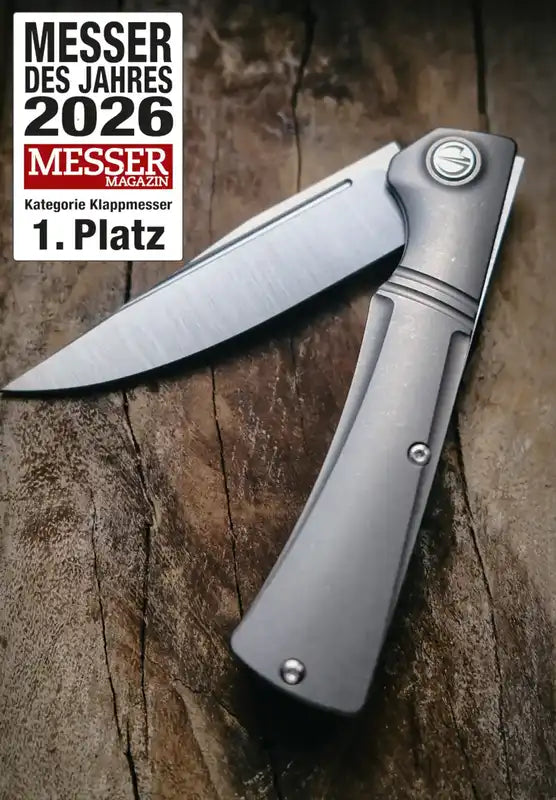 SK-X Slipjoint, CPM20CV, satin Handfinish full Titan, Flachschliff X-002