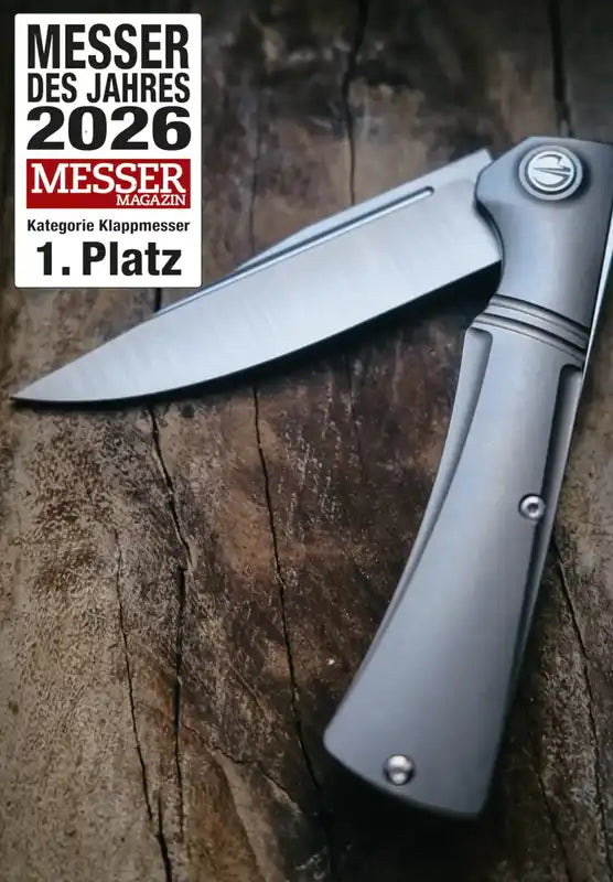 SK-X Slipjoint, CPM20CV, satin Handfinish full Titan, Hohlschliff X-010