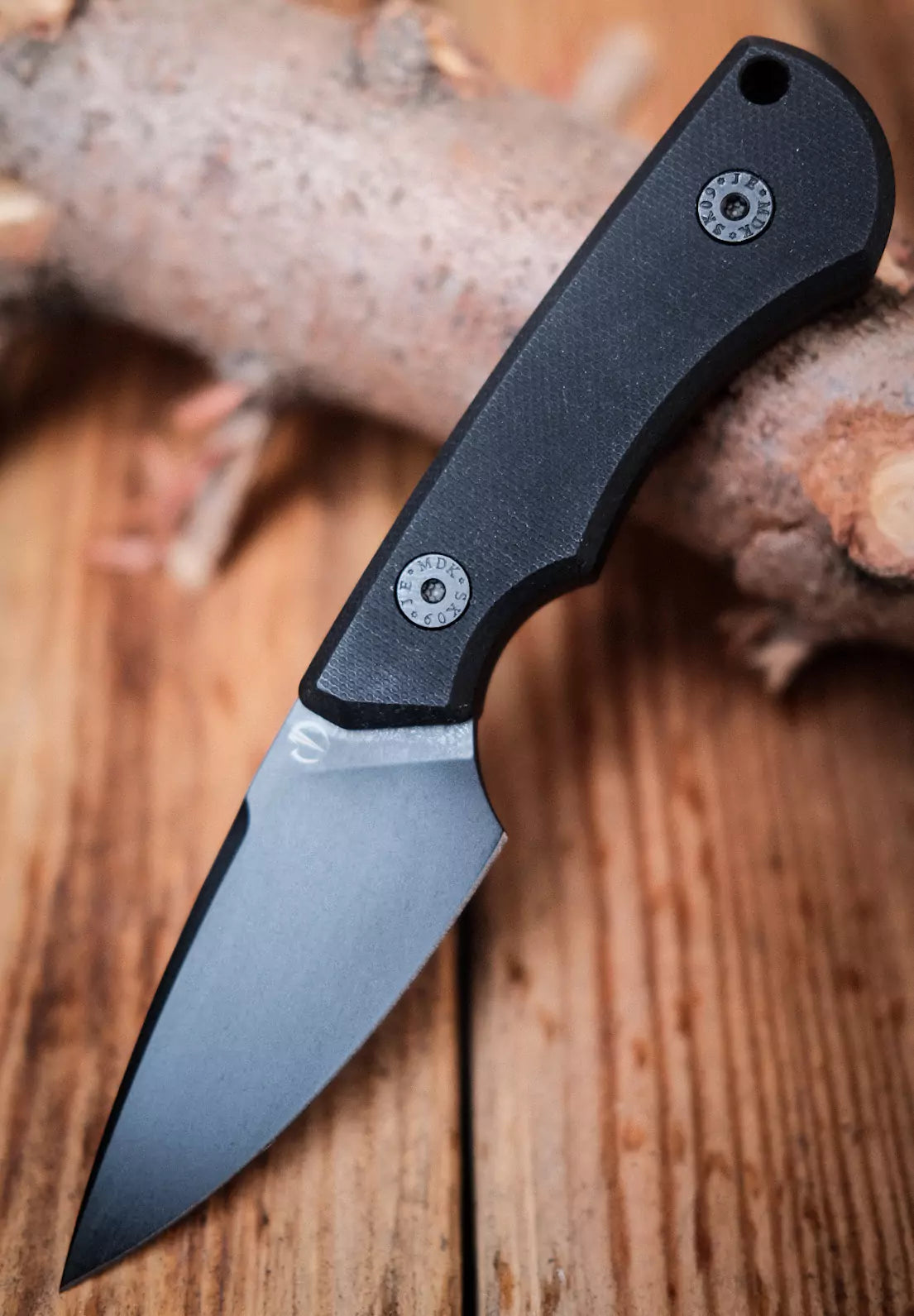 SK09 G10 schwarz – 14C28 mit Kydex-Scheide