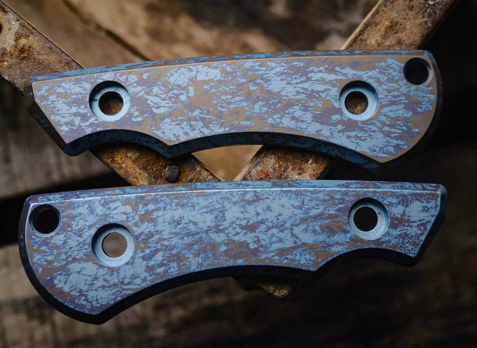 SK09 Titangriffschalen anodisiert blau