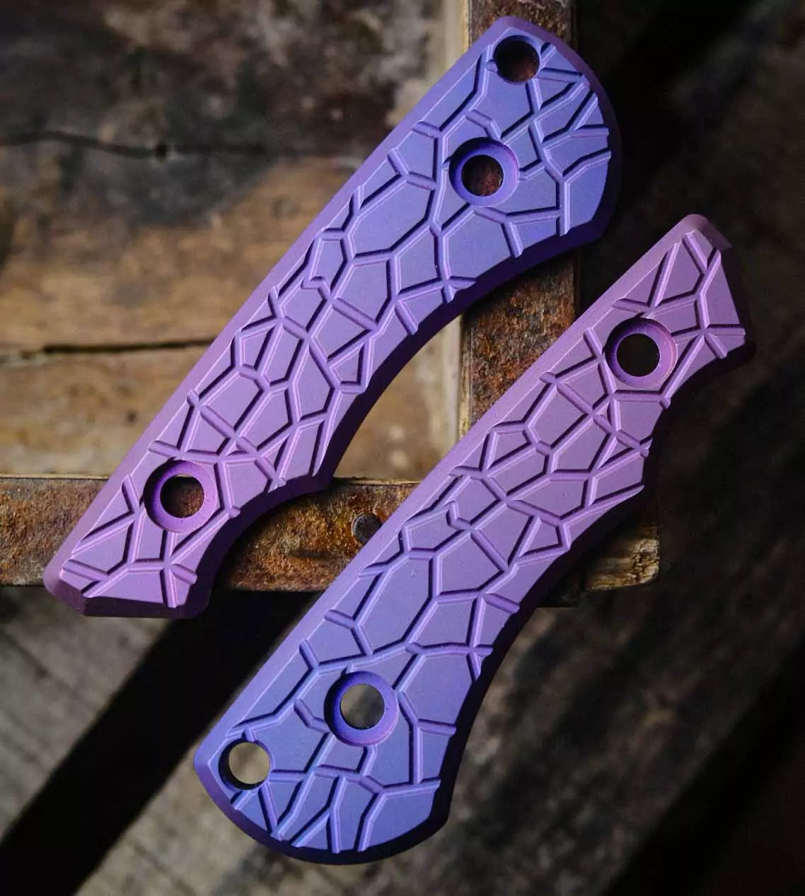 SK09 Titangriffschalen anodisiert "Stone" lila