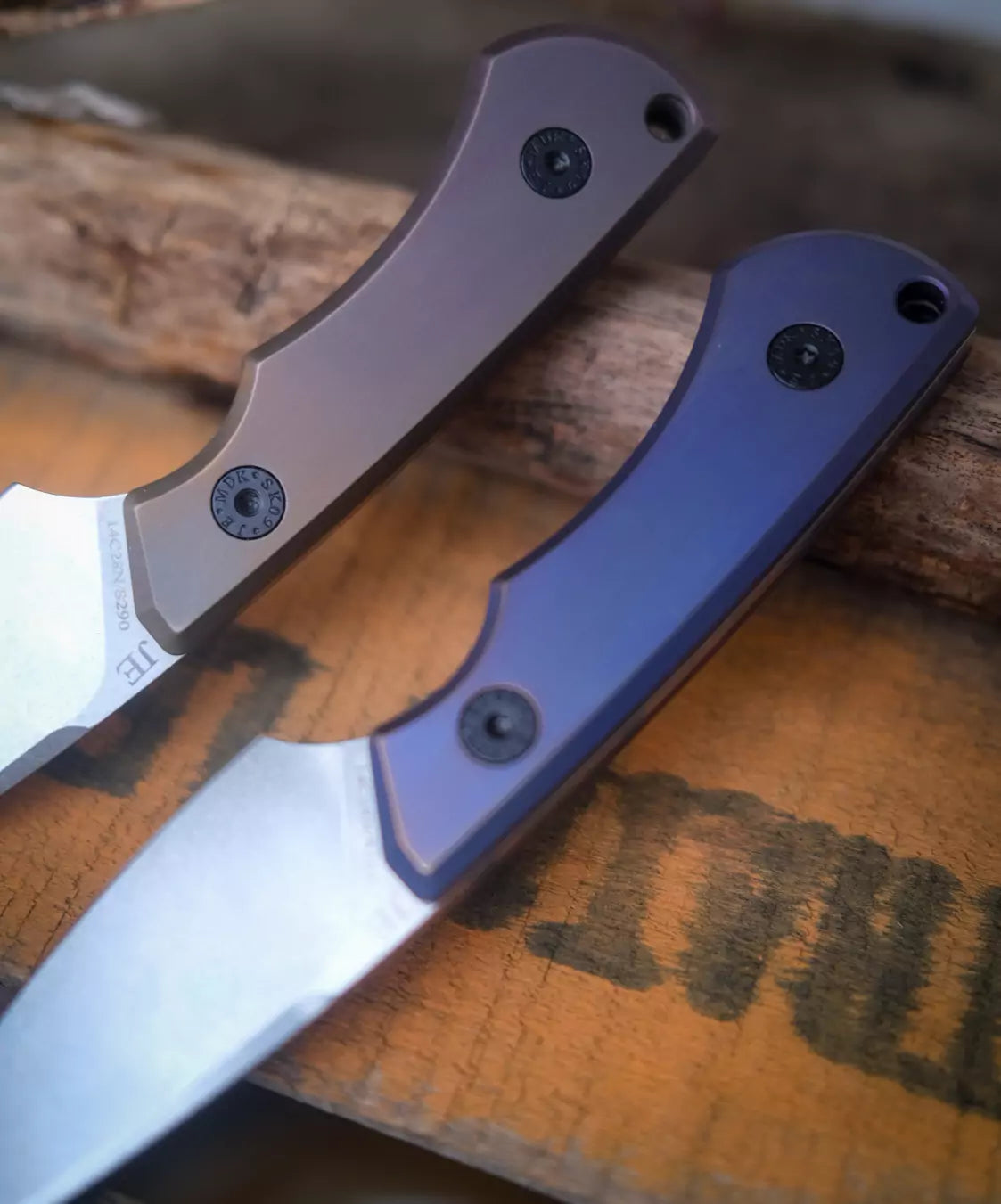 SK09 Titan Bronze Anodisiert – 14C28 mit Kydex-Scheide