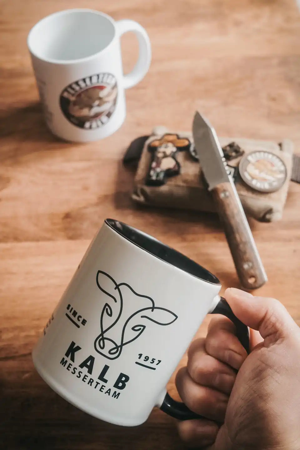 Mug Knife Team Calf "Mad Cow"