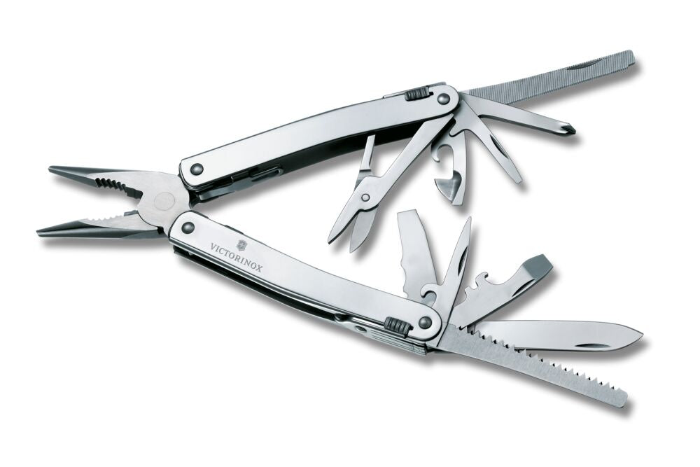 Victorinox Swiss Tool Spirit X Plus mit Bit-Schlüssel und Leder-Etuit